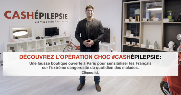 .#CASHEPILEPSIE : une fausse boutique pour sensibiliser les Français