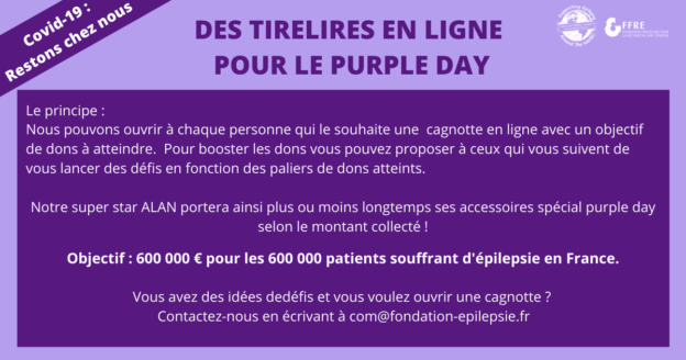 .Cagnottes en ligne pour le Purple Day