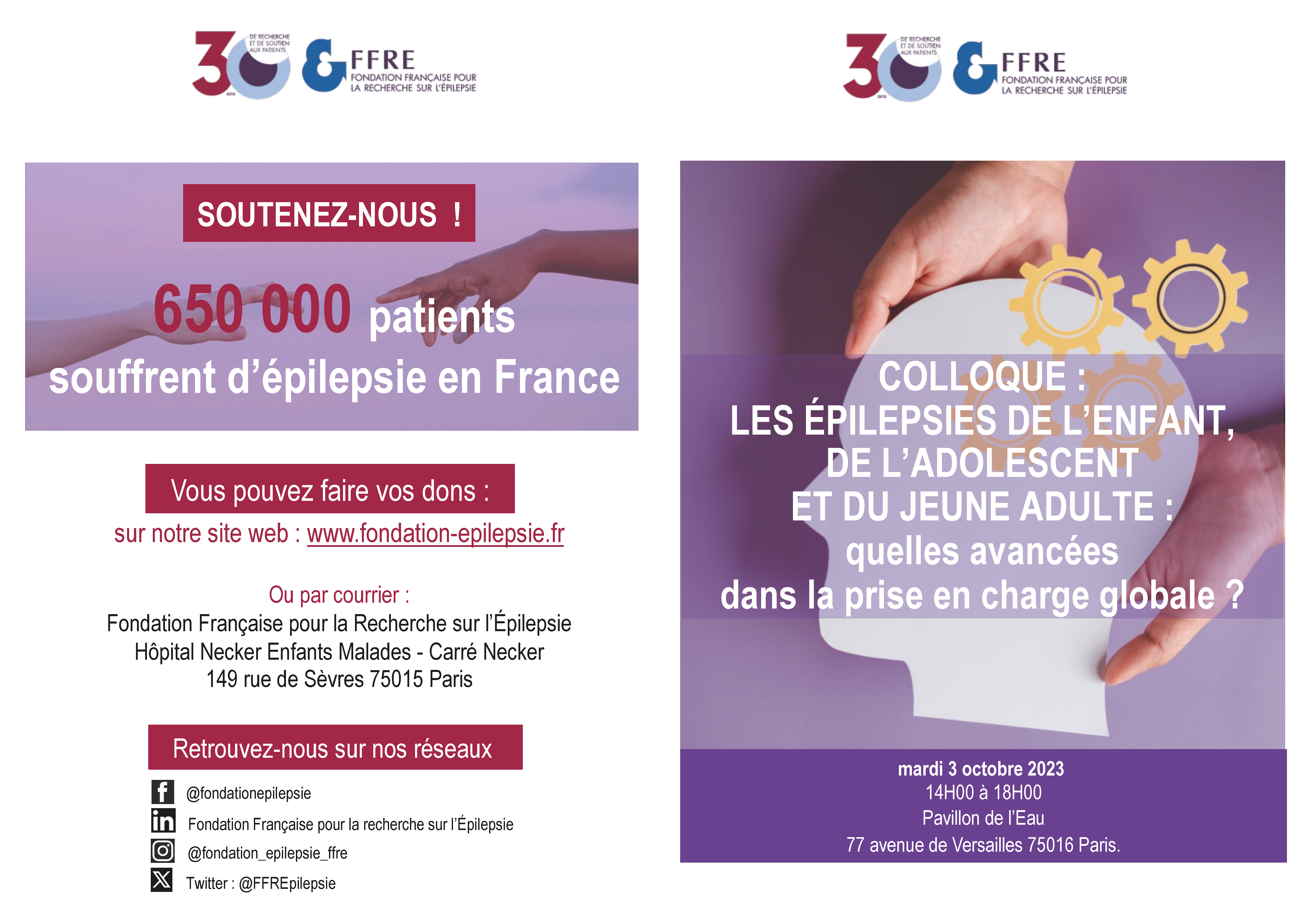 .Programme complet du Colloque FFRE du 3 octobre